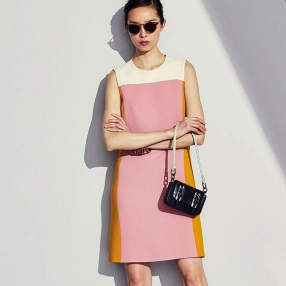 Bottega Veneta Colorblock Mini Dress PRE-FALL 2017 - Picture 2 of 5